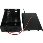 Porte - pile 2 x rs pro c, raccordement fils ( prix pour 1 )