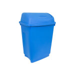 Poubelle bleu en plastique, 50l ( prix pour 1 )