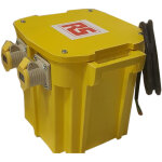 Rs pro - transformateur d'isolement portable 2. 5kva, primaire 230v c. a. , secondaire 110 (55v, 2 x ...