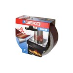 Ruban adhe'sif aluminium geko marron mt 9x40 mm pour tuyaux hautes tempe'ratures poeles chemine'es