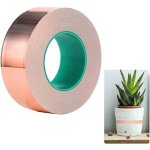 Ruban adh�sif conducteur en feuille de cuivre pour blindage guitare et emi, soudure, r�parations �lectriques ...