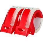 Ruban adh�sif d'emballage transparent, distributeur rouge, 1, 88 pouce x 55 y, 2 pi�ces, pour cartons ...