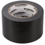 Ruban adh�sif toil� hd noir 72 mm x 50 m ? r�sistant � l'eau et aux d�chirures ? d�chirable � la main ...