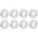 Ruban adh�sif transparent pour bureau ? forte adh�rence ? 8 rouleaux, 18 mm x 12 m