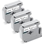 Compatible rubans pour brother m - k221 mk - 221 9mm x 8m pour brother pt - 55 pt - 60 pt - 65 pt - 70 ...
