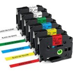 Ruban cassette compatible pour brother p - touch tze - 231 tze - 131 tze - 431 tze - 531 tze - 631 tze ...