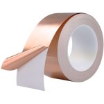 Ruban de cuivre 20m x 50mm, premium feuille de cuivre bande ruban adhsif emc blindage ruban adhsif ...