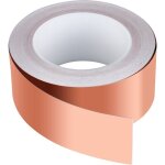 Ruban de cuivre 30m x 50mm, premium feuille de cuivre bande ruban adhsif emc blindage ruban adhsif ...