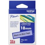 Ruban d'�tiquetage brother tze, tz tze - 541 couleur de ruban: bleu couleur de police:noir 18 mm 8 m