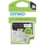 Ruban d'�tiquetage dymo d1 s0718060 polyester couleur de ruban: blanc couleur de police:noir 12 mm 5. ...