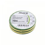Ruban isolant 15 mm x 0, 13 mm jaune - vert 10 m