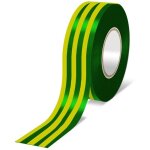 Ruban isolant pvc dedra 19 mm x 10 m - jaune - vert Ruban isolant pvc dedra 19 mm x 10 m - jaune - vert