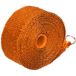 Ruban isolant thermique moto 5m, bande thermique echappement avec 6 collier de serrage inox, orange