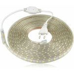 Ruban � led, bande led etanche, lumineux bandeau led 220v, 5050 ip65 etanche bande strip led, blanc chaud ...