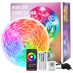 Ruban led rvb, 10 m - 160 led, bandeau lumineux � couleurs changeantes, synchronis� avec la musique, ...