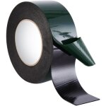 Ruban mousse adhésif double face noir en rouleau de 10 m (50 mm de large) - lntyq Ruban mousse adhésif double face noir en rouleau de 10 m (50 mm de large) - lntyq