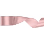 Ruban de satin, rose poudr clair, 50 mm / 25 m