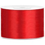 Ruban de satin, ruban rouge 50 mm / 25 m