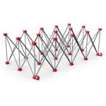 Rubi - table de travail rtractable 120x120 cm - 28918