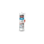Mastic bain & cuisine couleur inox gris mtallis, joint silicone multi - matriaux renforc en antifongiques, ...