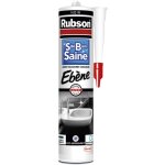 Rubson - mastic salle de bain saine couleur 'eb�ne' noir, joint silicone multi - mat�riaux renforc� en ...