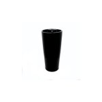 Rue du bain - lave main totem cylindre - cramique noir - 39x83 cm - star