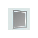 Miroir lumineux salle de bain carr� �clairage led 80 cm - connec't 80