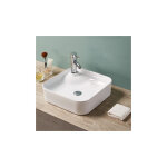 Rue du bain - vasque pour salle de bain carrée - céramique blanc brillant - 43x43 cm - urban Rue du bain - vasque pour salle de bain carrée - céramique blanc brillant - 43x43 cm - urban
