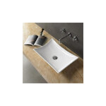 Rue du bain - vasque pour salle de bain rectangulaire - céramique - 58x39 cm - wing Rue du bain - vasque pour salle de bain rectangulaire - céramique - 58x39 cm - wing