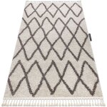 Rugsx - tapis berber beni crème franges berbère marocain shaggy beige 160x220 cm Rugsx - tapis berber beni crème franges berbère marocain shaggy beige 160x220 cm