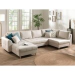 Lisa design - rune - canapé panoramique - 7 places - style scandinave - droit - beige Lisa design - rune - canapé panoramique - 7 places - style scandinave - droit - beige