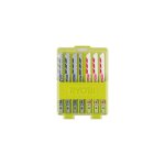 Coffret de 10 lames pour scie sauteuse 102 mm bois - plastique - bim�tal rak10jsb - ryobi