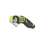 Ryobi ? mini - scie 4v usb lithium ? lame 38mm ? capacit� de coupe 6, 4mm ? pour cuir, plastique et moquette ...