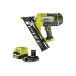 Ryobi - pack cloueur de finition inclin� � air comprim� r15gn18 - 0 - 18v one + - 1 batterie 2. 0ah - ...