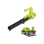 Pack ryobi souffleur 18v one + turbo jet ry18bla - 0 - 1 batterie 5. 0ah - 1 chargeur rapide rc18120 ...