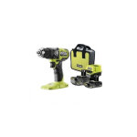 Perceuse - visseuse a percussion brushless 18v one + 54 nm - 2 batteries 4 & 2 ah, chargeur & sac de ...