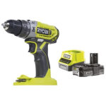 Ryobi ? perceuse - visseuse � percussion sans fil 18v ? 1x batterie 2. 0ah ? couple 40nm pour per�age ...