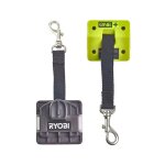 Ryobi - rlyard 2 crochets muraux pour porte - outils avec mousqueton Ryobi - rlyard 2 crochets muraux pour porte - outils avec mousqueton