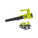 Ryobi - souffleur 18v one + - turbo jet - 1 batterie 4. 0 ah - 1 chargeur - ry18bla - 140