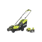 Ryobi tondeuse pousse - rlm18x33b40 - 18v one + - coupe 33cm - 1 batterie 4. 0ah - 1 chargeur