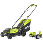 Ryobi tondeuse pouss�e - rlm18x33b40 - 18v one + - coupe 33cm - 1 batterie 4. 0ah - 1 chargeur