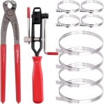 S1292 10pcs pinces de pince d'oreille avec kit de pinces de d�marrage cv, pinces de cravate de d�marrage ...