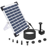 Sabir fontaine solaire d'ext�rieur 5, 5 w, pompe solaire pour bassin avec batterie et 6 buses, pour fontaine ...