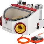 Sableuse dentaire 2 reservoirs 4kg / cm cabine de sablage professionnelle electrique 2 stylos sableuse ...