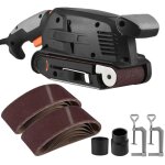 Sableuse lectrique  courroie de 600w pour le bois, vitesse variable, avec 12 bandes de sablage, bote ...