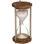 Sablier mtal et verre h15cm - atmosphera crateur d'intrieur