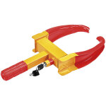 Sabot de voiture 480x245x73 mm en acier inoxydable avec 2 cl�s ? bloque - roue antivol pour remorque ...