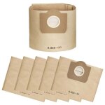 Sac aspirateur wd3, lot de 5 sacs droits aspirateur pour karcher wd3, wd 3 premium, wd3200, wd3500p, ...