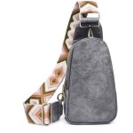 Sac � bandouli�re �l�gant en cuir synth�tique pour femme avec ceinture