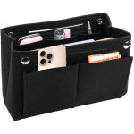 Sac cabas doubl� de feutre, trousse de toilette doubl�e de feutre de taille moyenne, nouveau mod�le, ...